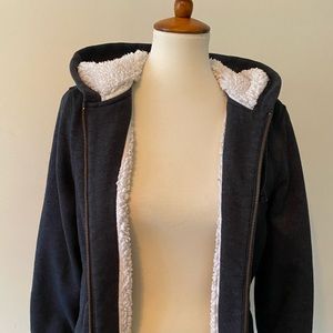 Old navy Sherpa lined zip up hoodie